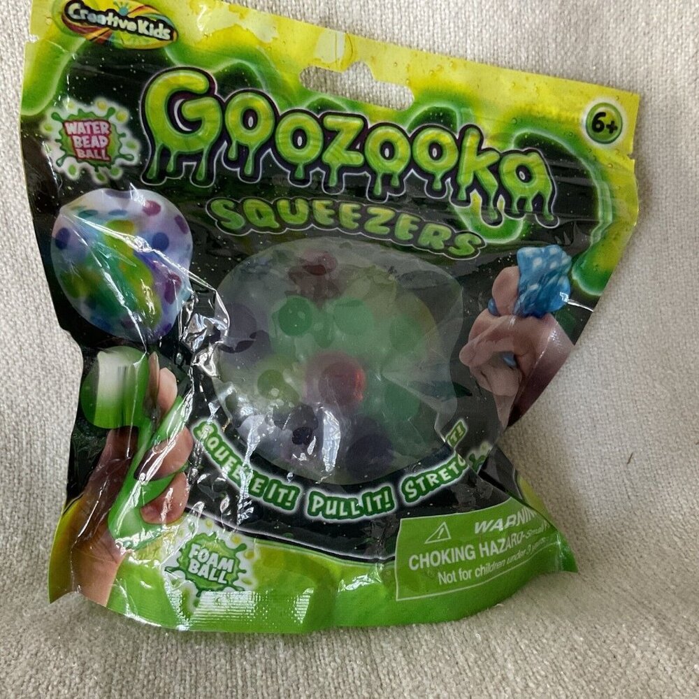 Goozooka Squeezers Sensory Bead Ball Creative Kids Squeeze Pull Stretch It NEW